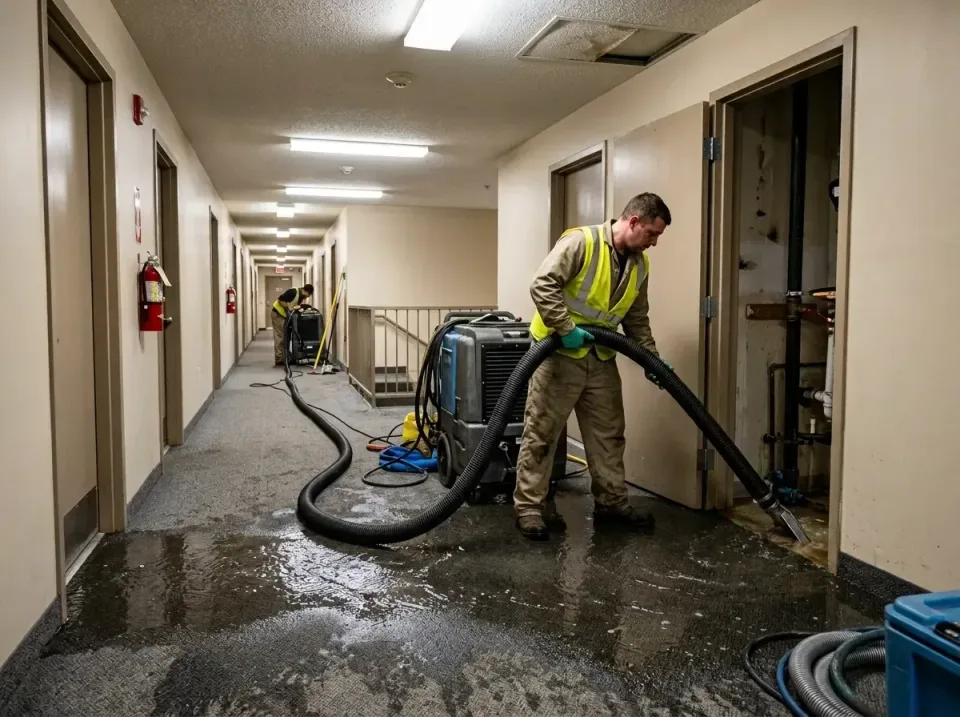 multi-unit-apartment-hallway-f-005 — frequently asked questions, Emergency Burst Pipe Water Extraction & Removal in Dakota C…